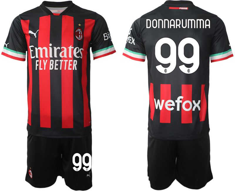 Men 2022-2023 Club Ac Milan home black #99 Soccer Jersey->ac milan jersey->Soccer Club Jersey